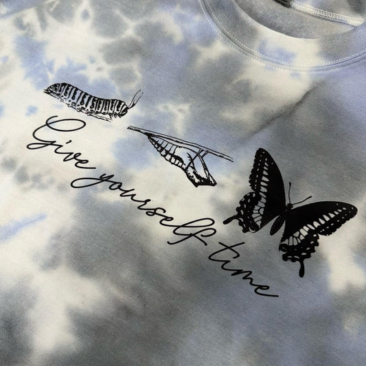 Give yourself time crewneck Tops Sweaters Womenswear