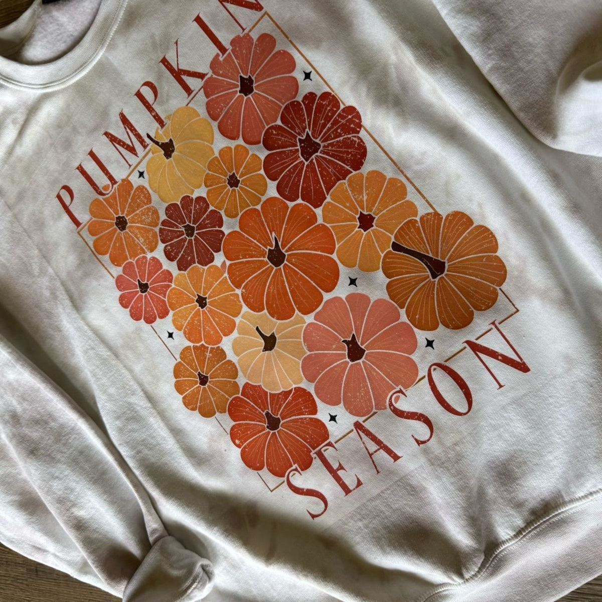 Pumpkin season CREWNECK and Tshirt tiedye Cotton Casual
