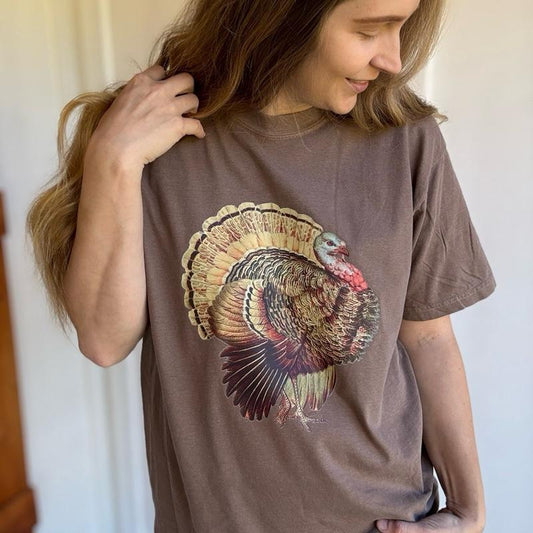 Vintage turkey Thanksgiving Shirt Tshirt Comfort Color Graphic /