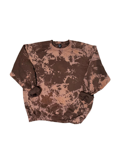 Autumn's State of Mind Sweatshirt - Navy vintage washed Design with Leaf Motif - Cozy and Comfortable cute fall gift