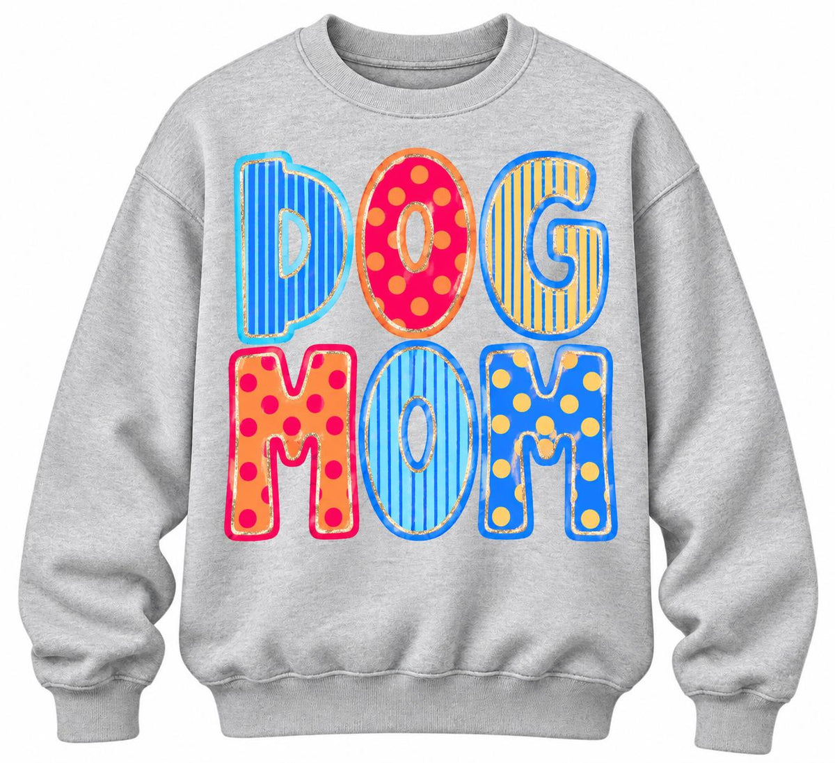 Dog Mom Polka Dot Sweatshirt