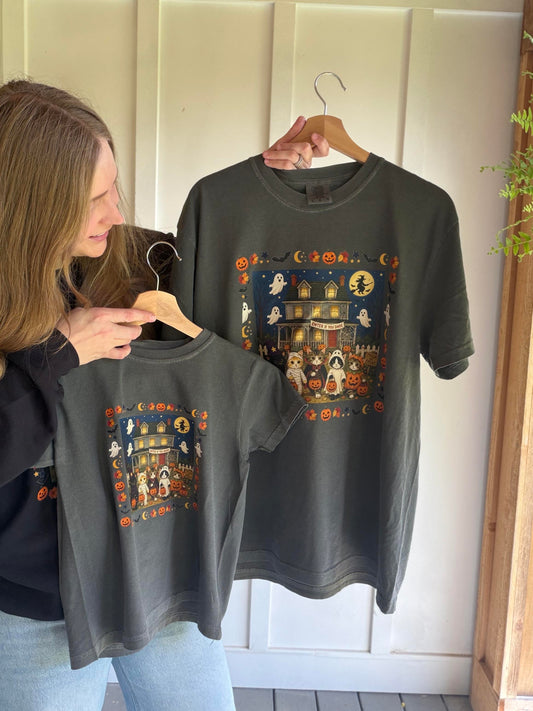enter if you dare kittens in halloween costumes shirt or crewneck