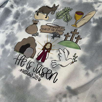 He is risen Easter crewneck or tshirt Tops Sweaters