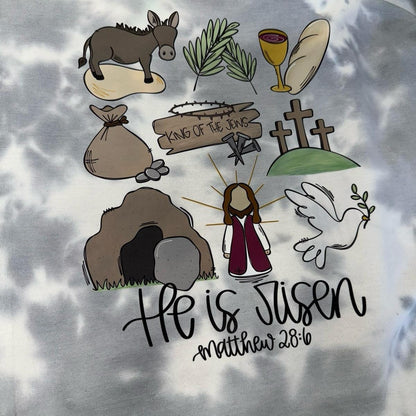 He is risen Easter crewneck or tshirt Tops Sweaters