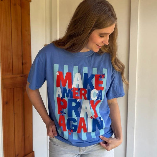 Make America pray again shirt. Comfort colors
