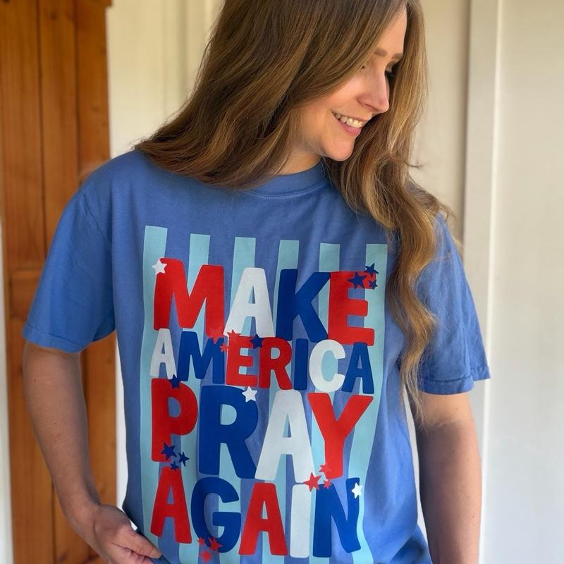Make America pray again shirt. Comfort colors