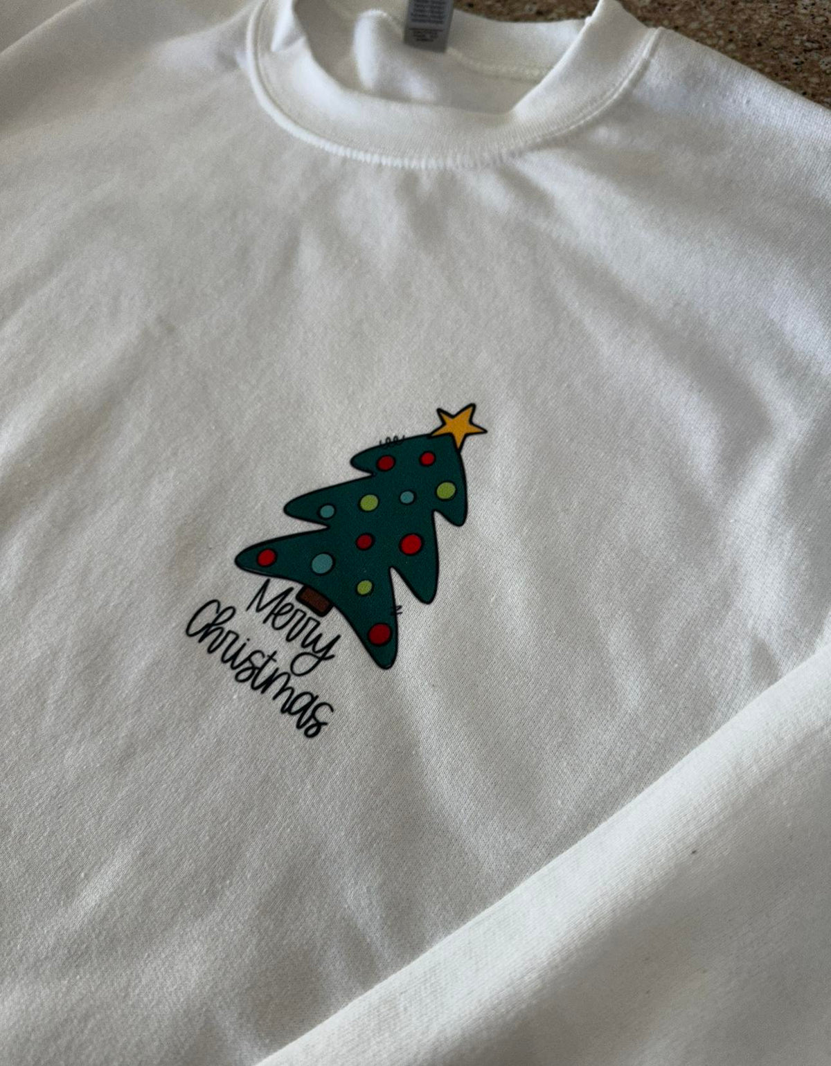Merry Christmas crewneck Cotton Casual Womenswear Everyday