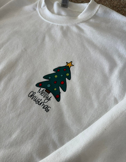 Merry Christmas crewneck Cotton Casual Womenswear Everyday