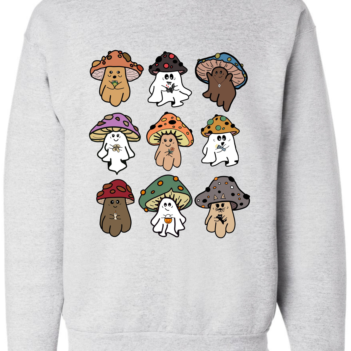 Mushroom Ghost CREWNECK Cotton Casual