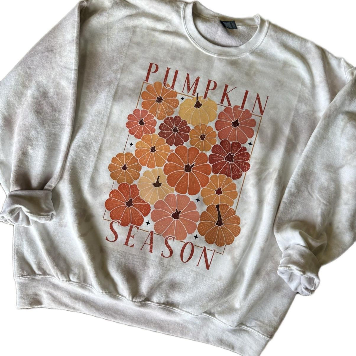 Pumpkin season CREWNECK and Tshirt tiedye Cotton Casual