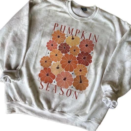 Pumpkin season CREWNECK and Tshirt tiedye Cotton Casual