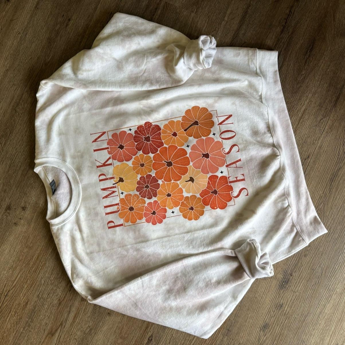 Pumpkin season CREWNECK and Tshirt tiedye Cotton Casual