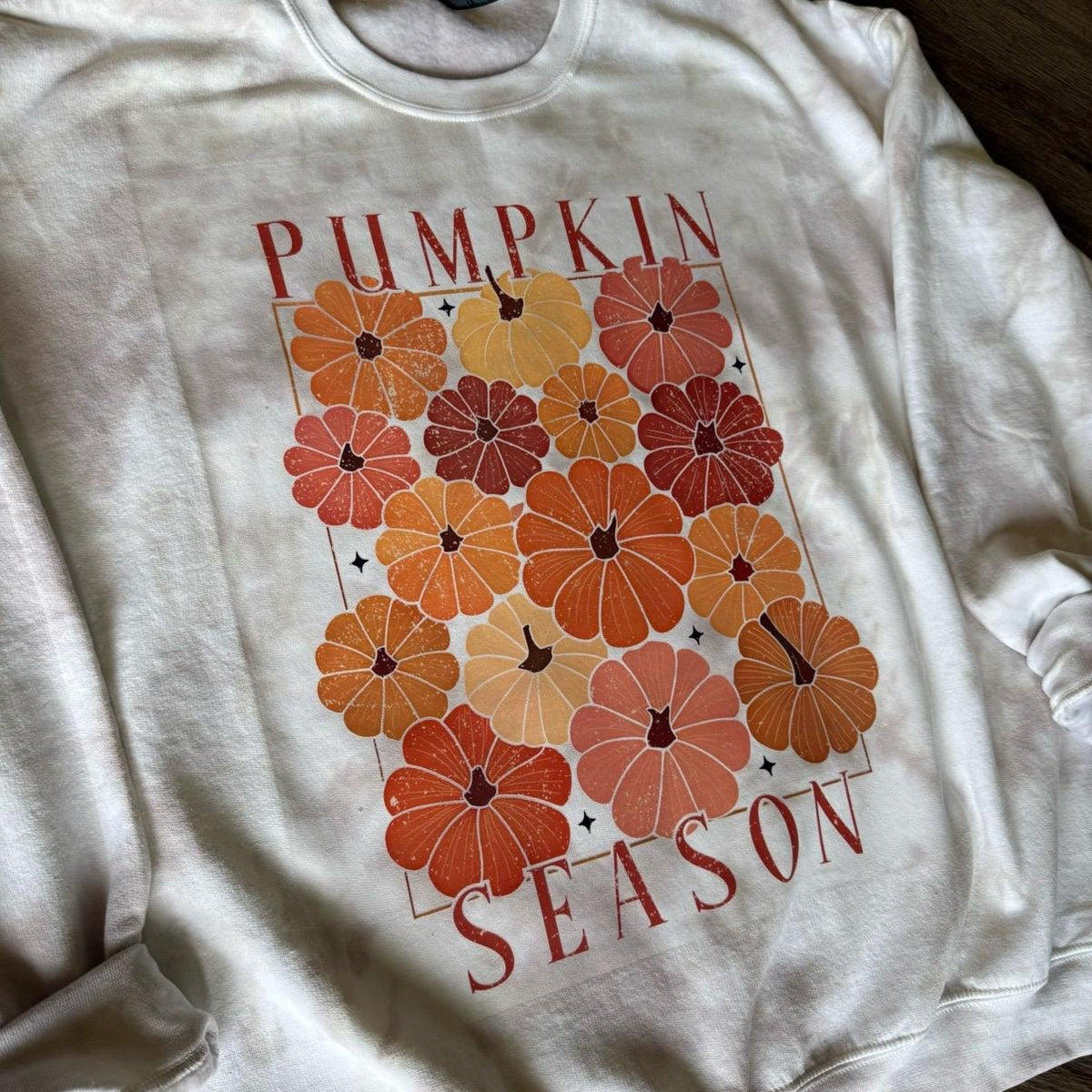 Pumpkin season CREWNECK and Tshirt tiedye Cotton Casual
