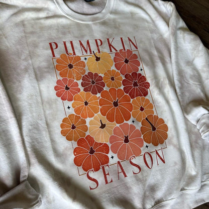 Pumpkin season CREWNECK and Tshirt tiedye Cotton Casual
