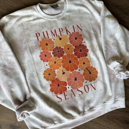 Pumpkin season CREWNECK and Tshirt tiedye Cotton Casual