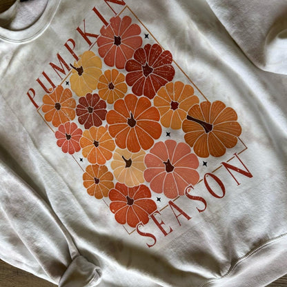 Pumpkin season CREWNECK and Tshirt tiedye Cotton Casual