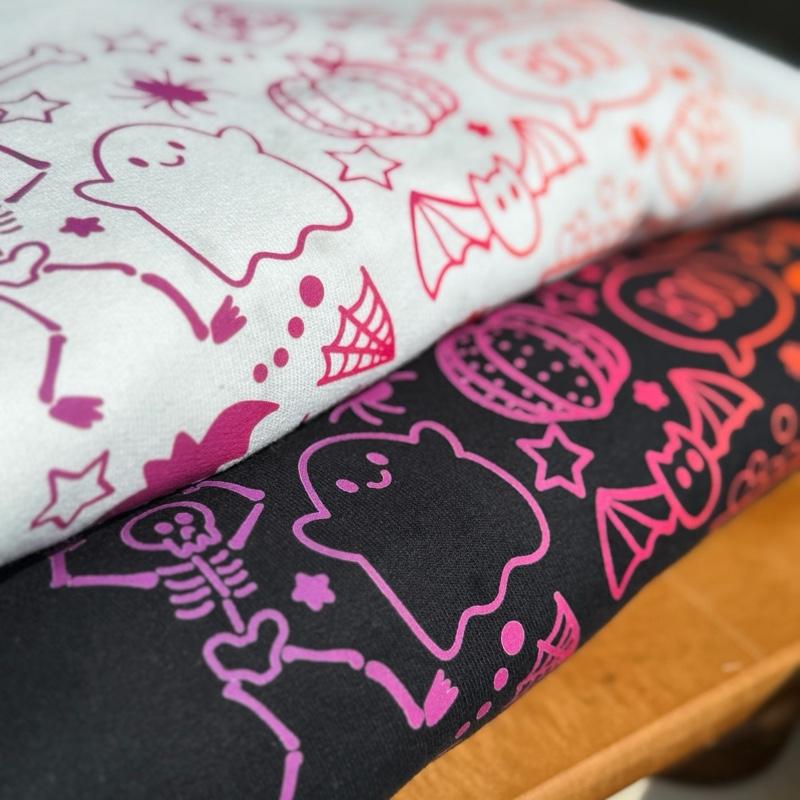 Retro neon halloween doodle , cute spooky crewneck or tshirt