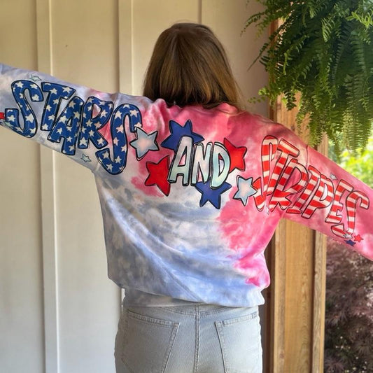 Stars and Stripes patriotic crewneck Everyday Fit