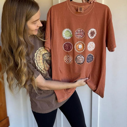 Thanksgiving pie / pie lover / sweet as pie Shirt Tshirt Comfort Color Graphic / it’s giving pie