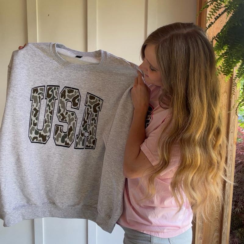 USA camo patriotic shirt