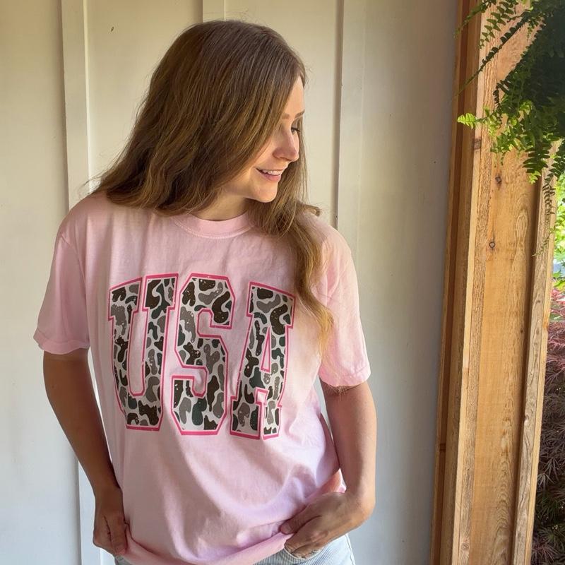 USA camo patriotic shirt