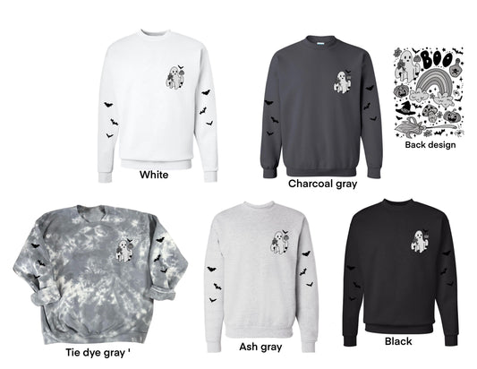 WEDNESDAY ADAMS SPOOKY GHOST Cotton Casual
