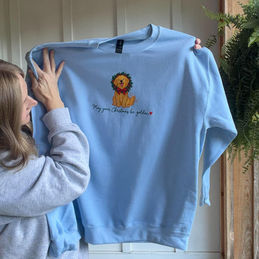 May Your Christmas Be Golden Retriever Sweatshirt